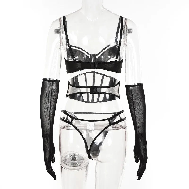 Lingeries for Woman Set Sexy Wear Set Women Bra Lingerie Ladies Transparent Underwear for Lady on Offer Sexy-lingerie-set Thong