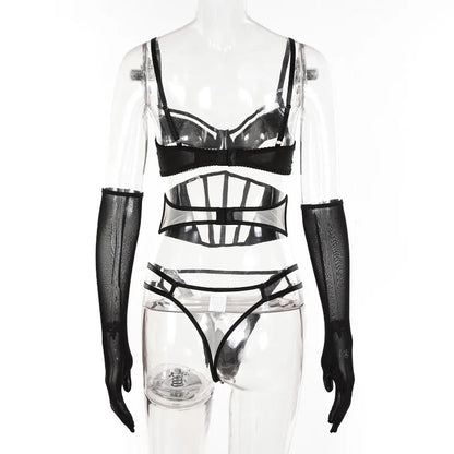 Lingeries for Woman Set Sexy Wear Set Women Bra Lingerie Ladies Transparent Underwear for Lady on Offer Sexy-lingerie-set Thong