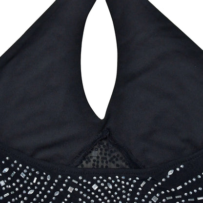 Sparkly Diamonds Elegant Dress Women For Wedding Party Cocktail Prom Dress Rhinestone Sheer Mesh Sexy Formal Evening Dresses