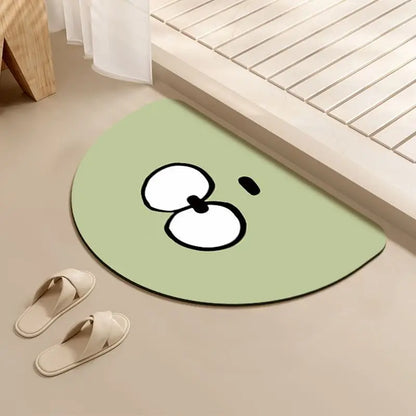 Bathroom door absorbent floor mat foot mat household toilet toilet soft diatom mud toilet quick drying non-slip mat