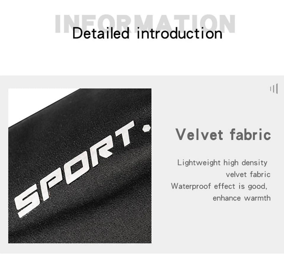 قفازات حرارية شتوية لركوب الدراجات والتزلج والرياضات الخارجية والجري والدراجات النارية وقفازات صوفية تعمل باللمس وقفازات دافئة غير قابلة للانزلاق بأصابع كاملة