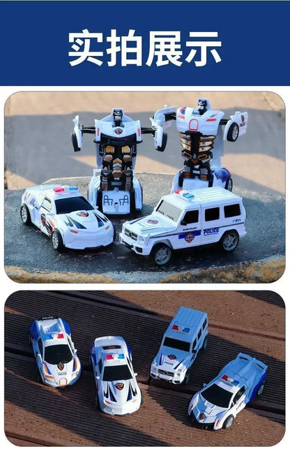 Transforming Inertial Car with Collision Technology: Autobot Robot Car for Boys