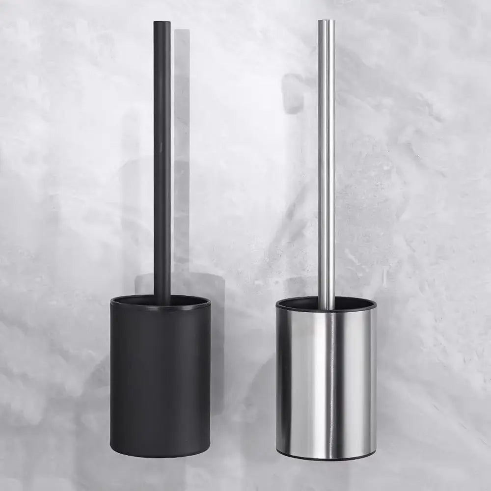 Bathroom Toilet Brush Holder Cleaning Bathroom Hardwares Stainless Toilet Brush Wall Mounted Bathroom Accessories Cleaning Tools