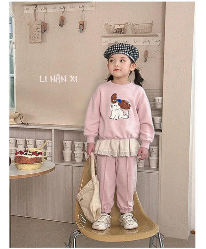 Kids Clothes Sets 2025 Autumn Winter Sport Suits for Boys Cartoon Sweatshirts+pants Tracksuits for Girls Toddler Outfits Sets