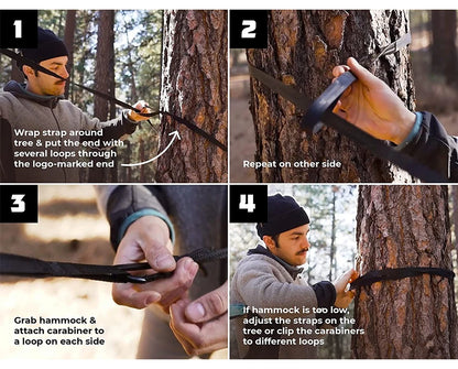 Outdoor Camping Hammock Portable Hammock Single or Double Hammock Camping Accessories Indoor Garden Yard Hammock Swing Travel