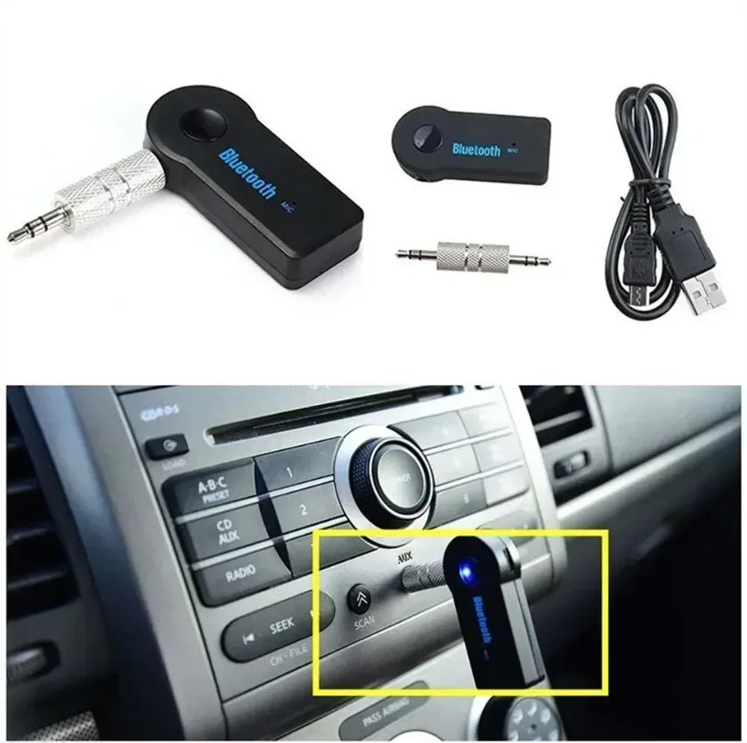 XIKCU Bluetooth Audio Receiver Stereo 3.5mm Jack AUX Bluetooth Adapter MP3 Car Transmitter Wireless Speaker Headphone Adapter