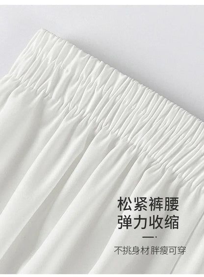 Women Lace Short Panties Imitation Silk Ruffle Bloomers Anti Exposure Safety Pants Lolita Satin Knickers Shorts Dress Pettipant