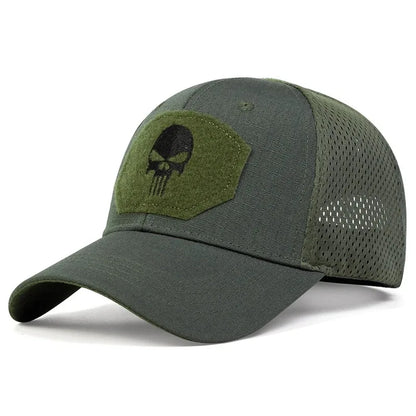 2025 NEW Skull Embroidered Top with Patch Breathable Baseball Caps Spring and Autumn Outdoor Adjustable Casual Hat Sunscreen Hat