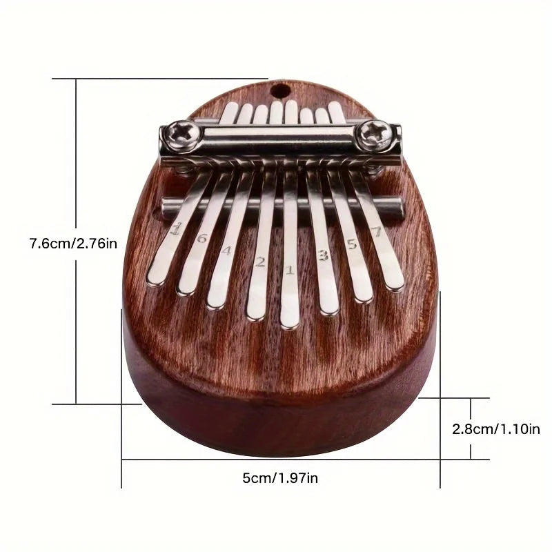 Mini Kalimba – Piano à pouce à 8 touches, 1 paquet, Style goutte d'eau, Instrument mignon, Portable, coffret cadeau exquis pour