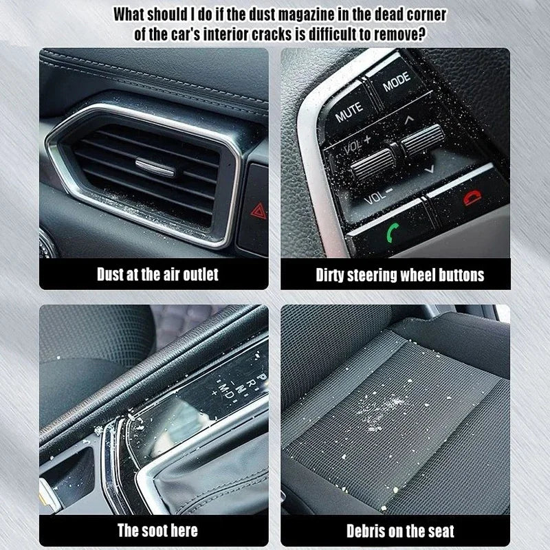 Car Motorcycle Interior Cleaning Brush Air Conditioner Air Outlet Cleaning Soft Brush Car Brush for Car Moto Cleaning Brush