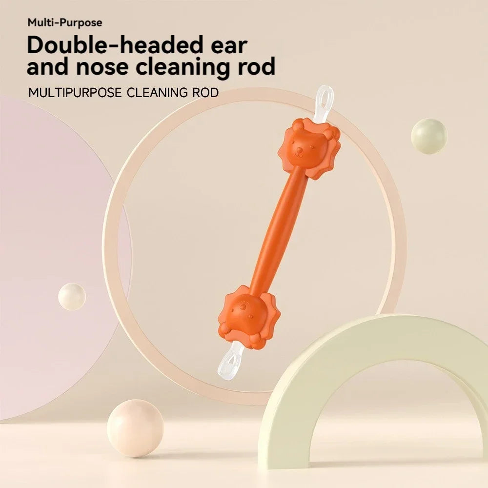 Multi-purpose Ear Nose Cleaner Soft Ear Wax Cleaner Cleaning Tool Baby Ear Cleaner Spoon Double-headed Earwax Cleaner