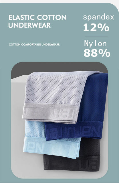 Men Panties Male Underpants Man Pack Shorts Boxers Underwear Slip Homme Calzoncillos Bamboo Hole U Convex Pouch Large Size 6XL