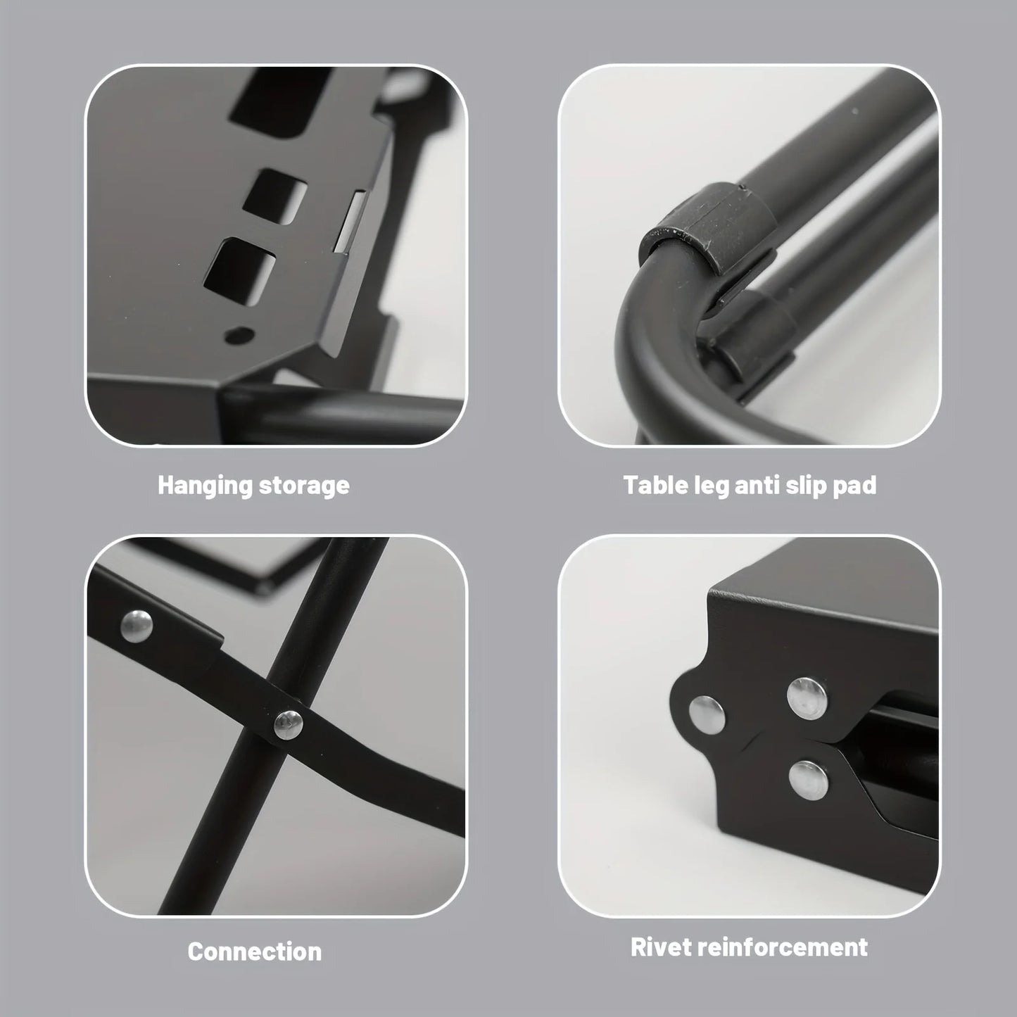 Camping Folding Table for Practical Use Outdoors, Space-Saving Design, High Load Capacity, Lightweight Folding Picnic Table