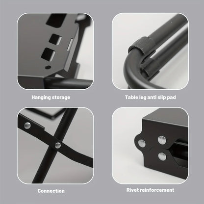 Camping Folding Table for Practical Use Outdoors, Space-Saving Design, High Load Capacity, Lightweight Folding Picnic Table