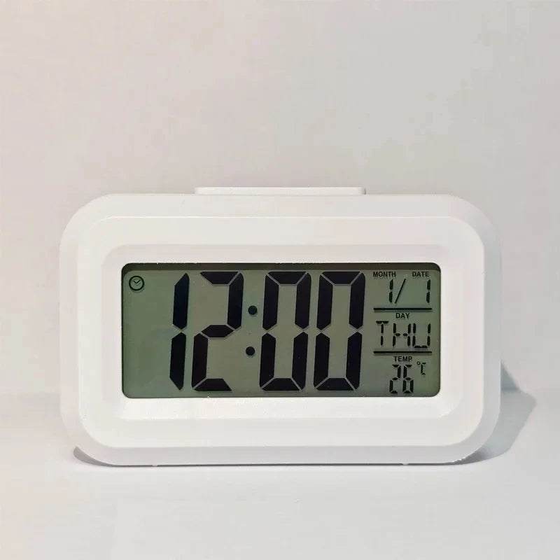 LED Digital Alarm Clock Backlight Snooze Data Time Calendar Desktop Multifunction Electronic Backlight Table Clock
