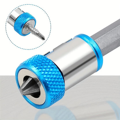 1pc Magnetic Screw Ring Bit Magnetizer Ring Metal Magnetizer Screw, Removable For 1/4 Inch/6.35mm Hex Screwdriver And Power Bits