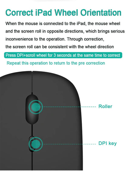 Bluetooth 5.0 &2.4G Wireless Keyboard and Mouse Combo Mini Multimedia Keyboard Mouse for Computer Laptop PC iPad Macbook Android