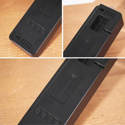 9 Inch Large Digital Wall Clock USB Powered TEMP Humidity Week Auto Dimmer DST Table Clock 12/24H Electronic LED Alarm Clock