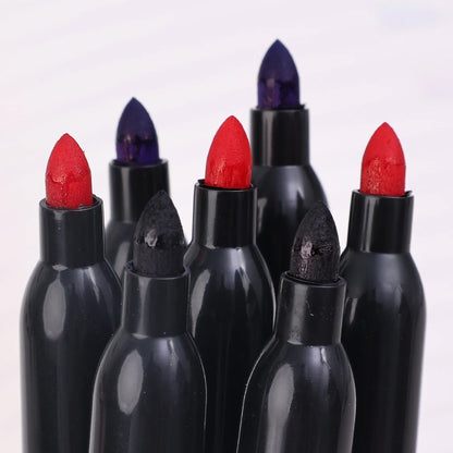 Permanent Marker Pen Drawing Markers Black Blue Red Waterproof Ink Sketch Pens Stationery Art School Supplies For Glass Metal