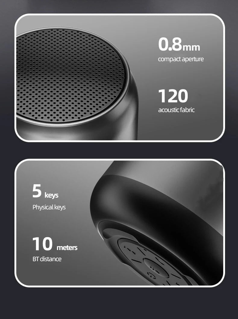 Wireless Bluetooth Speaker Portable Mini Outdoor Wireless Speakers Music Surround Loudspeaker HD Voice Shocking Bass