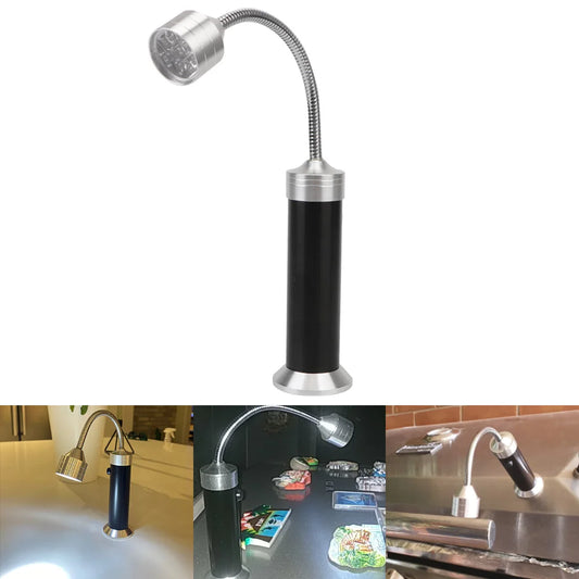 BBQ Grill Light Soft Tube Lighting Lamp 360 ° Adjustable Super-Bright 9 LED Flashlight Magnetic Base Outdoor lighting 1 pcs