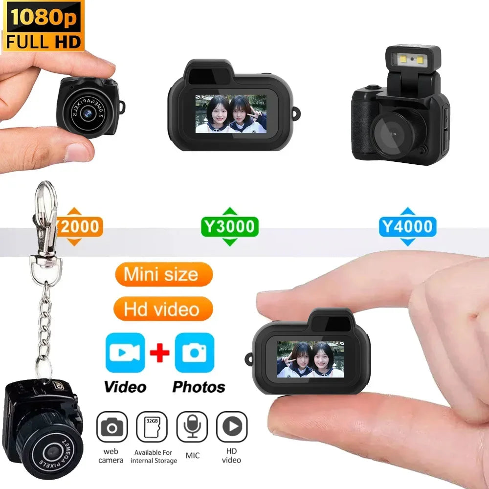 Mini HD Camera with Audio – Pocket DVR, Webcam, Sport Cam & Security Monitor with Keychain