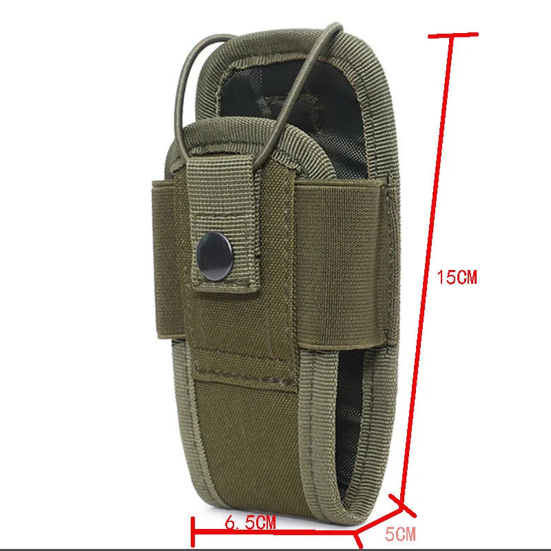 Hoyoo outdoor tactical walkie talkie case MOLLE accessory package multifunctional walkie talkie external protective cover camouf