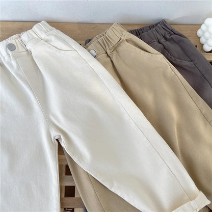 Kids Pants Kids Clothes Slacks Boys Girls Pants Foreign Style Korean Pants Autumn Spring Clothes for Kids