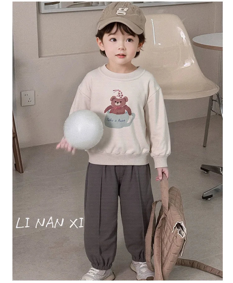 Kids Clothes Sets 2025 Autumn Winter Sport Suits for Boys Cartoon Sweatshirts+pants Tracksuits for Girls Toddler Outfits Sets