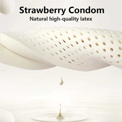 10PCS fruit flavored condoms, safe sex lubricant condoms, male condom, strawberry flavored sexy condoms