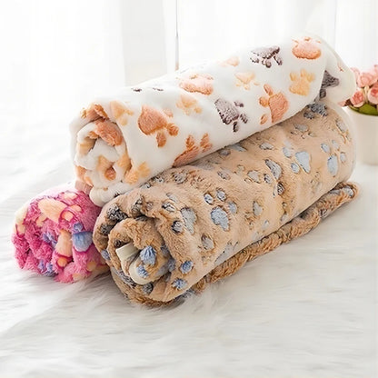 Pet Bed Mat Cute Warm Cover Towel Handcrafted Cat Dog Fleece Soft Blanket for Small Medium Large dogs Puppy Pet Supplies ﻿