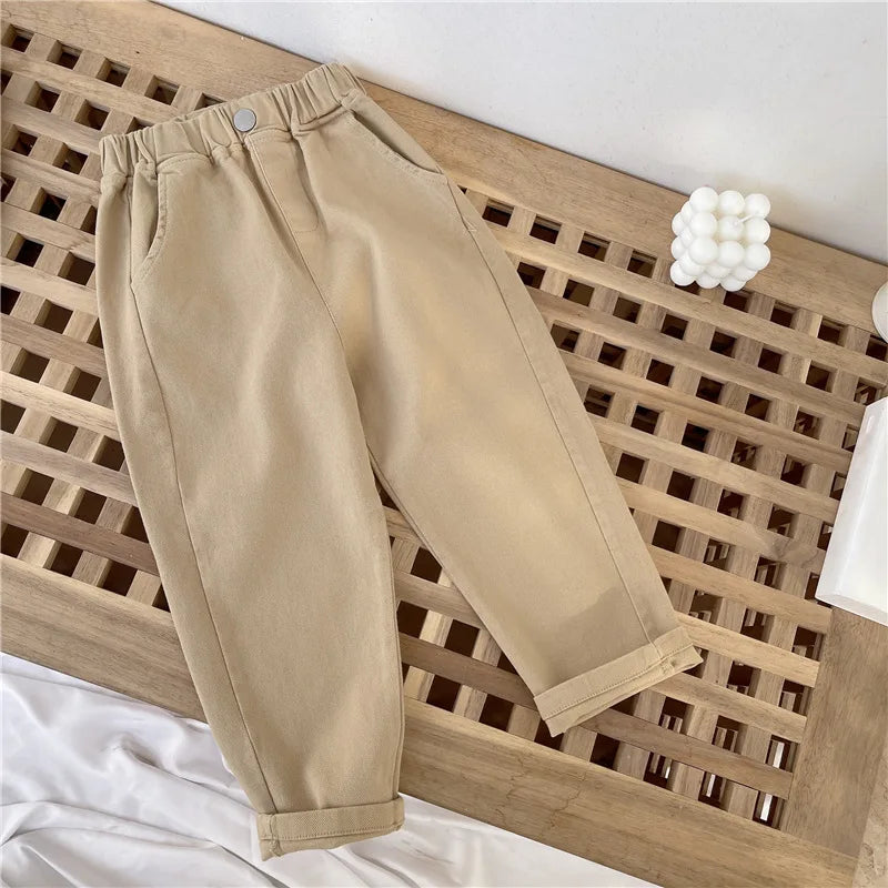Kids Pants Kids Clothes Slacks Boys Girls Pants Foreign Style Korean Pants Autumn Spring Clothes for Kids