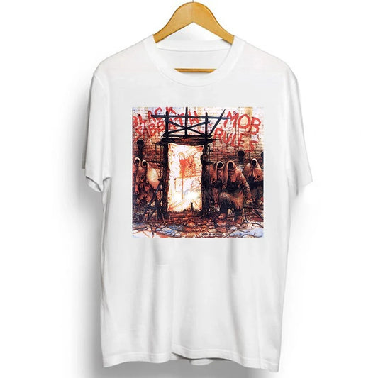 Black Metal Rock Band Graphic T-Shirt - Phantom Stage