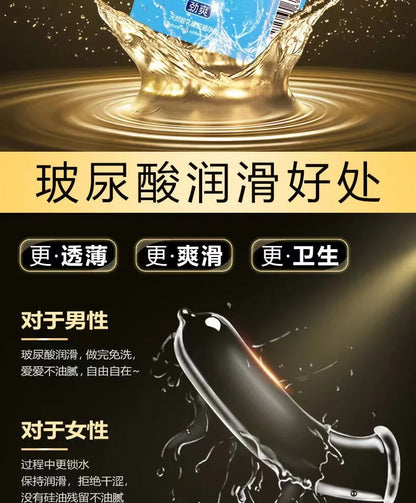 30pcs Ultra Thin Condoms For Men Delay Ejaculation Intimate Condone Hyaluronic Acid 0.01 Slim condom Natural Latex Penis Sleeve