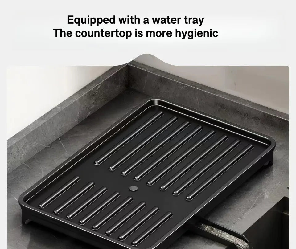 Kitchen drain rack dish rack household utensils knives and forks storage racks Tabletop drying bowl rack kitchen organizer