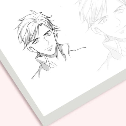 Comics Anime Sketch Tutorial Book Novice Girl Boy Line Draft Tracing Book Zero Basic Practice Comics Hand Drawn Book School