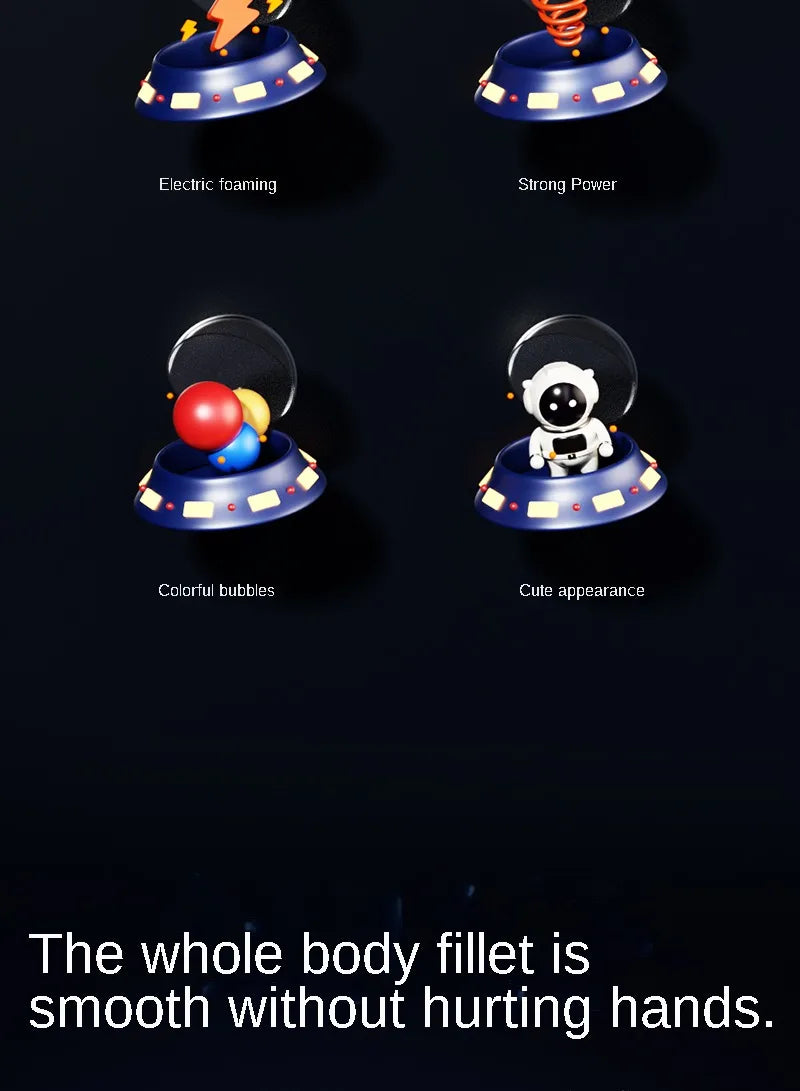 Children Bubble Gun Toy Astronaut Fully Automatic Bubble Machine Bubbles Gun Outdoor Game Fantasy Toy for Boys Girls Gifts