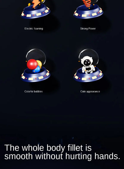 Children Bubble Gun Toy Astronaut Fully Automatic Bubble Machine Bubbles Gun Outdoor Game Fantasy Toy for Boys Girls Gifts