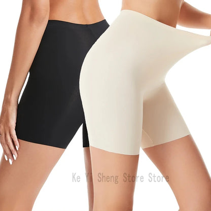 Women's thin safety pants, women's seamless breathable leggings, non-curling edge exposure, and plain pants are comfortable