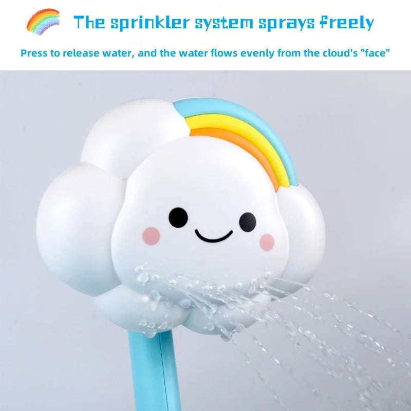 Cloud Weather Bath Toy for Kids Press Spray Educational Water Cycle Play Pool Beach Safe Fun