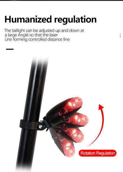 Bicycle Rear Light Red Tail Light LED Night Safety Warning Light Cycling Taillight Easy to Install Lantern for Bike Accessories