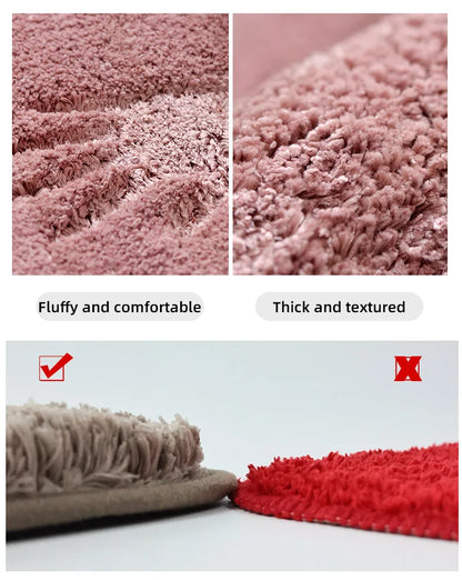 A small bathroom mat, non-slip, absorbent mat, thick U-shaped, simple solid color floor mat, toilet mat