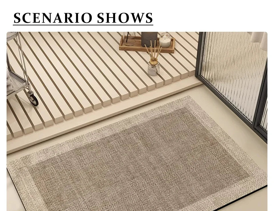 Bathroom Mat Absorbent Floor Mats Bath Carpet Soft Diatom Mud Non-slip Rug Toilet Doormat Entrance Door Коврик для ванной 욕실 매트