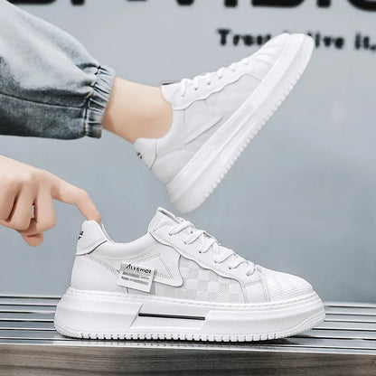 Men's Shoes 2025 New Trend Fashionable Versatile Breathable Niche Personality Casual Sports Board Shoes Thick Sole Comfortable