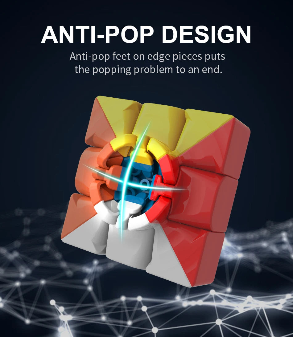 MoYu Meilong3c Professional Magic Cube 3x3x3 classroom Stickerless 3 Layers Speed Cube Puzzle Cube Fidget Toys For Childrengifts