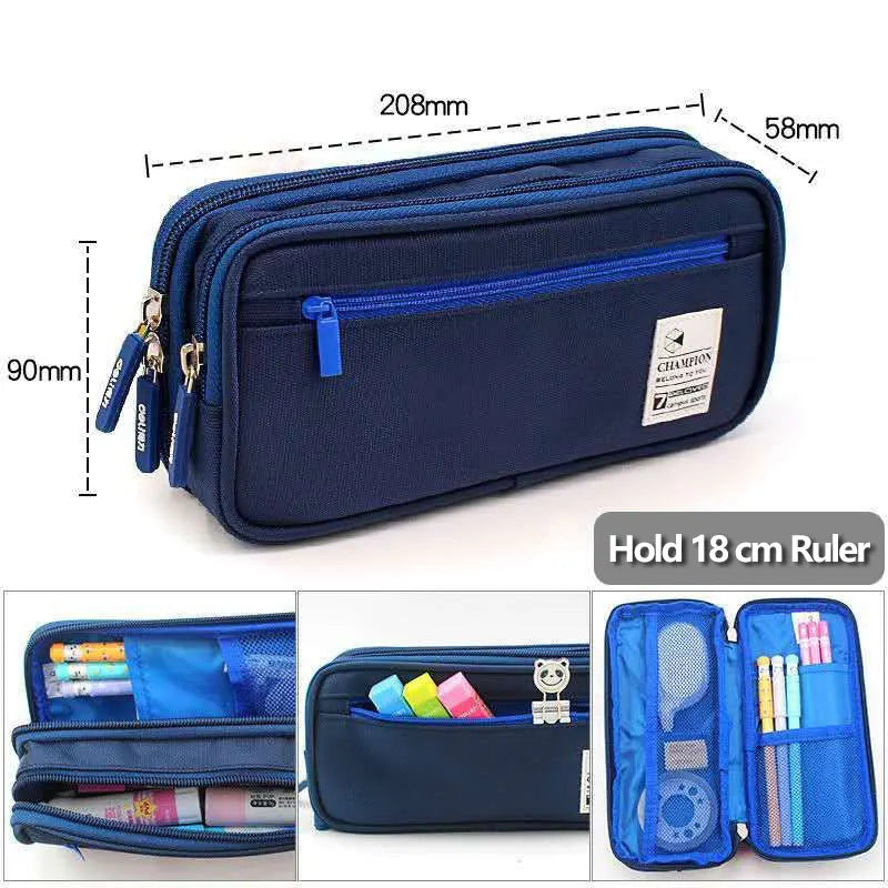 4 Layers Pencil Case Large Capacity Kawaii Pen pouch Stationery Organizer Pencil Bag School Supplies