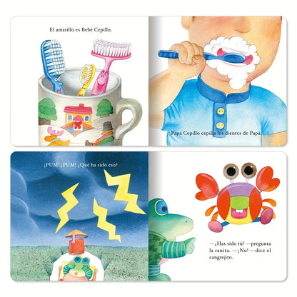 Spanish series A Set Of 10 Baby Bedtime Fairy Tale Early Education Books Children's Enlightenment Color Picture Reading Toy Gift