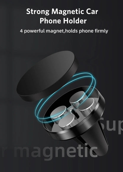 Magnetic Phone Holder in Car Stand Magnet Cellphone Bracket Car Magnetic Holder for Phone for iPhone 15 14 13 12 Huawei Xiaomi