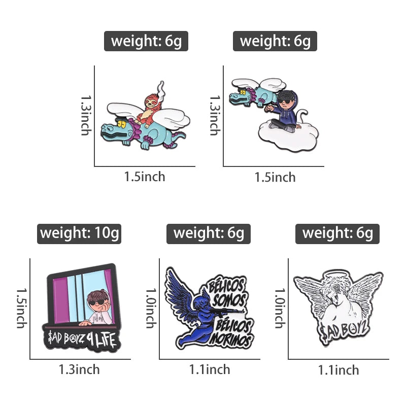 Retro Mexican Metal Hat Clip Pins Enamel Pins Cartoon Sloth Boy Baseball Cap Golf Cap Hat Badge Accessories Fashion Jewelry Gift