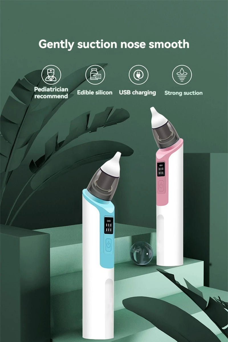 2024 New Pattern Baby Electric Nasal Aspirator Charging Version Newborn Baby Nasal Aspirator Suck Out Prevent Nasal Congestion
